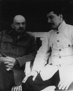 Vladimir Lenin and Joseph Stalin