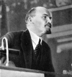 Lenin presents a report on the international situation to the Second 

        Congress of the Comintern