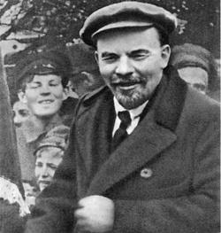 Lenin in a car in Red Square. May 1,1919