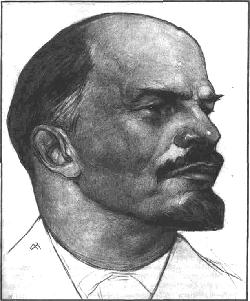 Lenin's portrait by N.Andreev placed in the museum