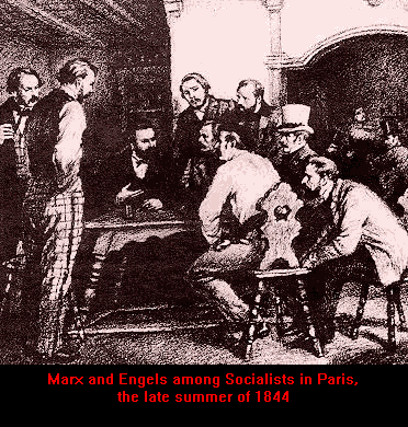 Marx and Engels in Paris in 1844